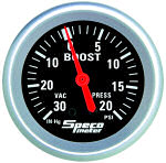 535-03 30 HG – mechanical 20 psi boost/vac gauge
