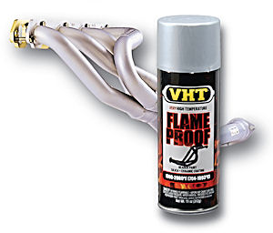 VHT Flameproof Exhaust Coating for exhausts, headers, exhaust manifolds, piston domes, inside heads
