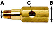 547-60 electric oil pressure gauge T-pieces brass