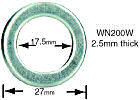 WN 200W Mag Wheel Nut Washer